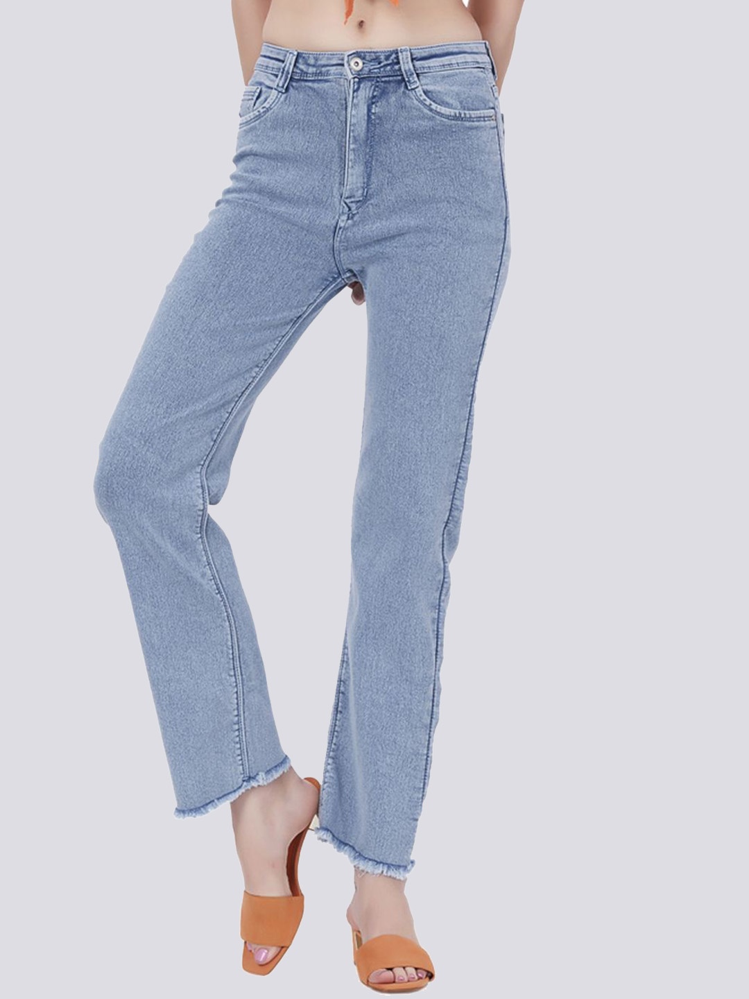

Blum Denim Women Skinny Fit High-Rise Clean Look Cotton Stretchable Jeans, Blue