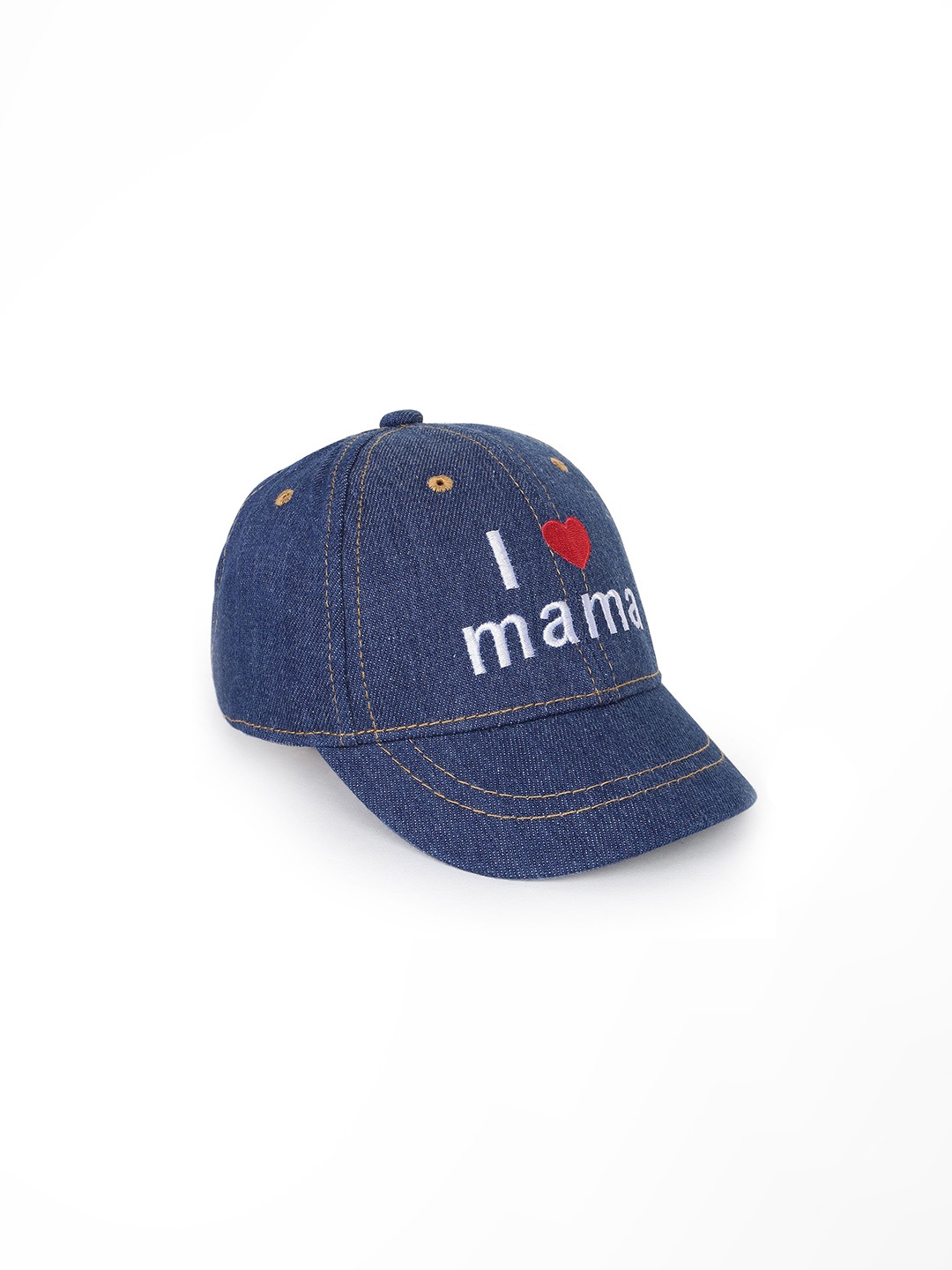 

Zacharias Kids Embroidered Cotton Denim Baseball Cap, Blue