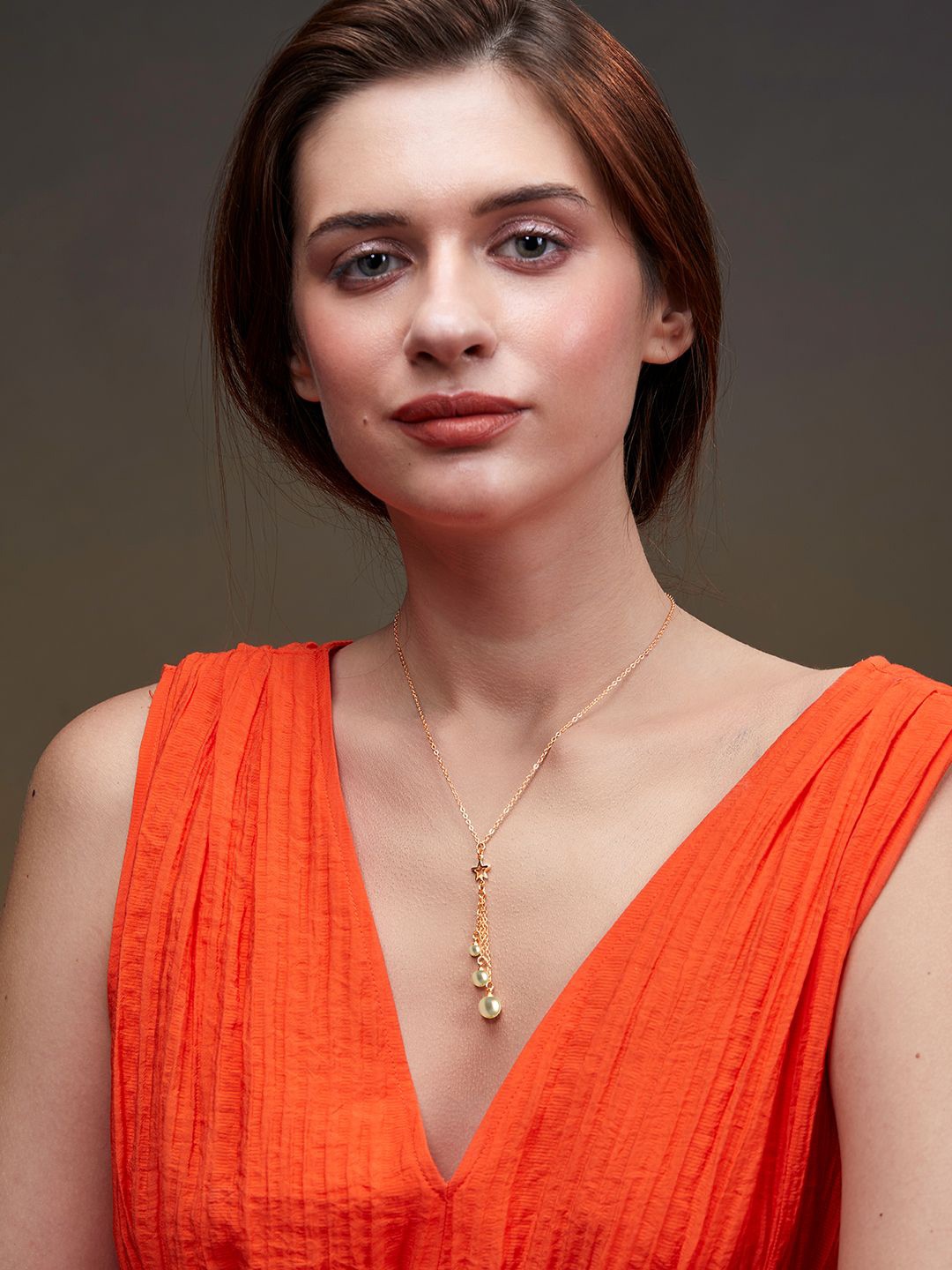 

MINUTIAE Gold-Plated Artificial Beads Beaded Necklace
