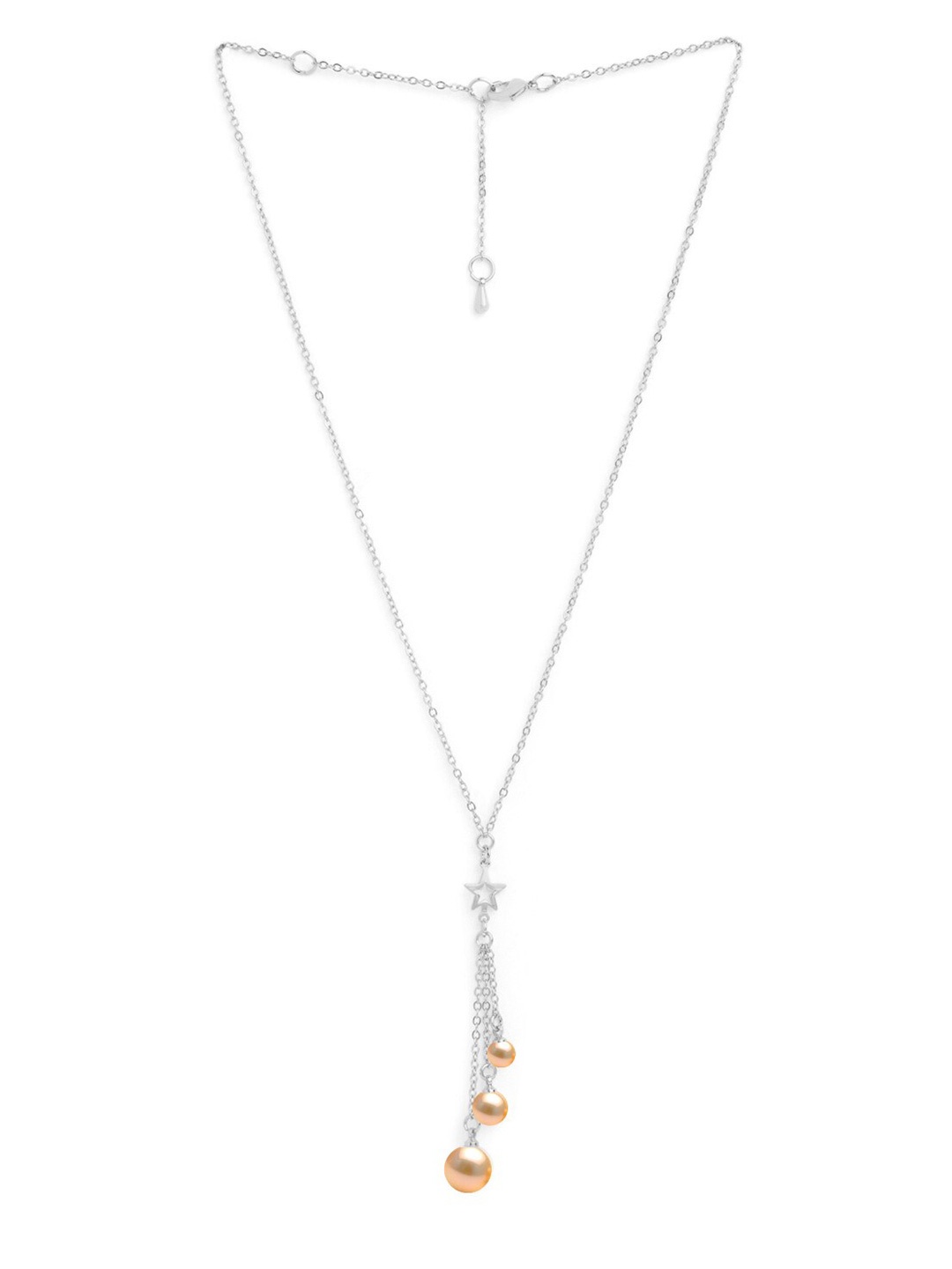 

MINUTIAE Silver-Plated Beads Beaded Necklace