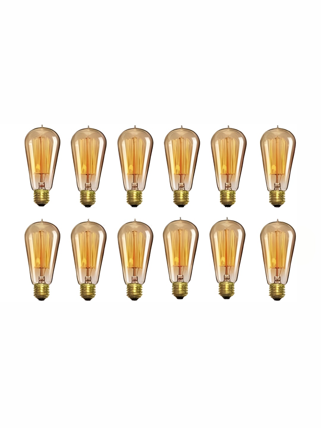 

SPARK WORLD Yellow 12 Pieces Glass Contemporary Bulb