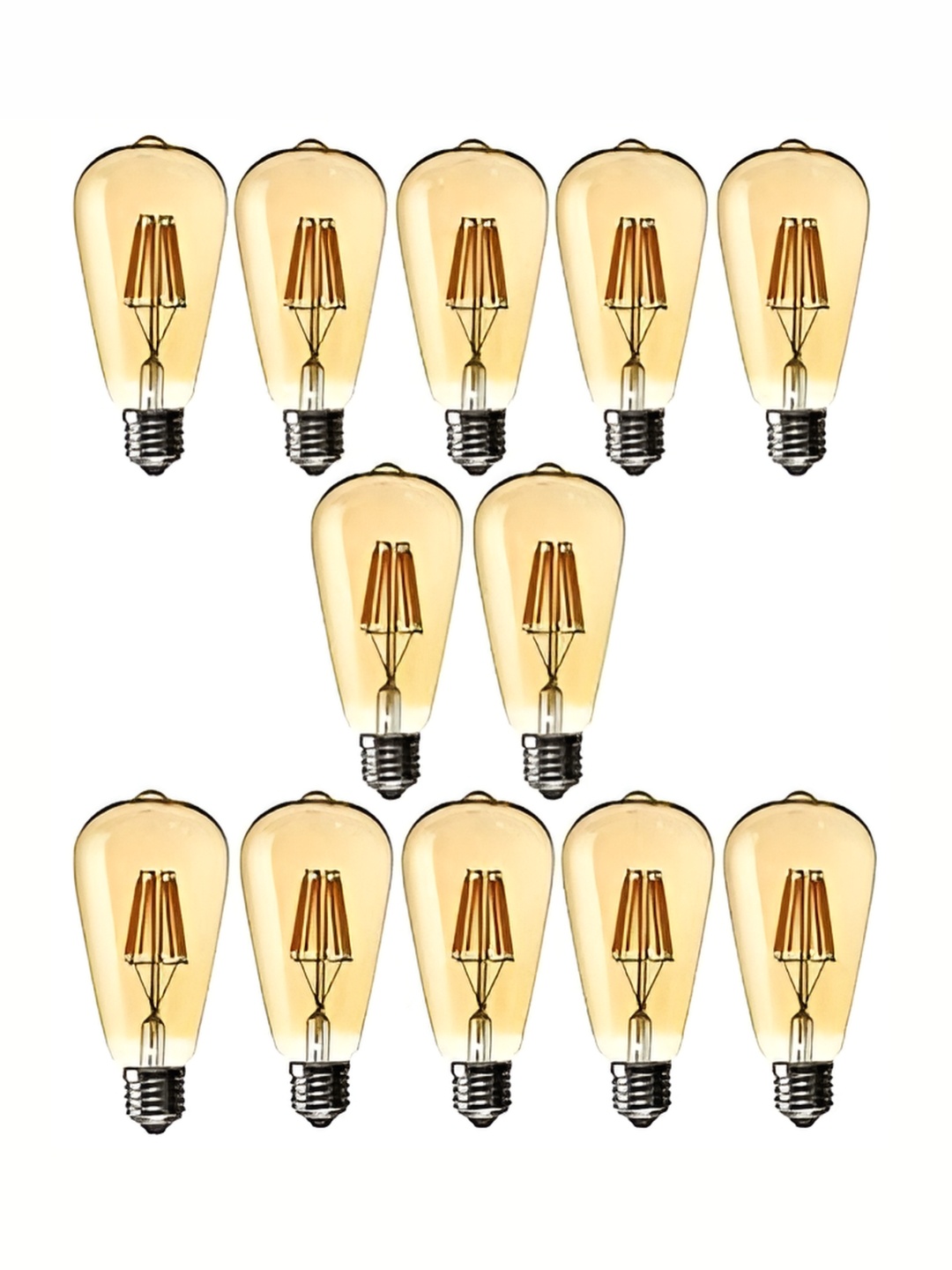 

SPARK WORLD Yellow 12 Pieces Glass Bulb