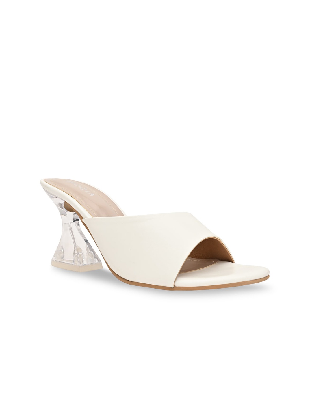 

Rocia Open Toe Block Heels, White