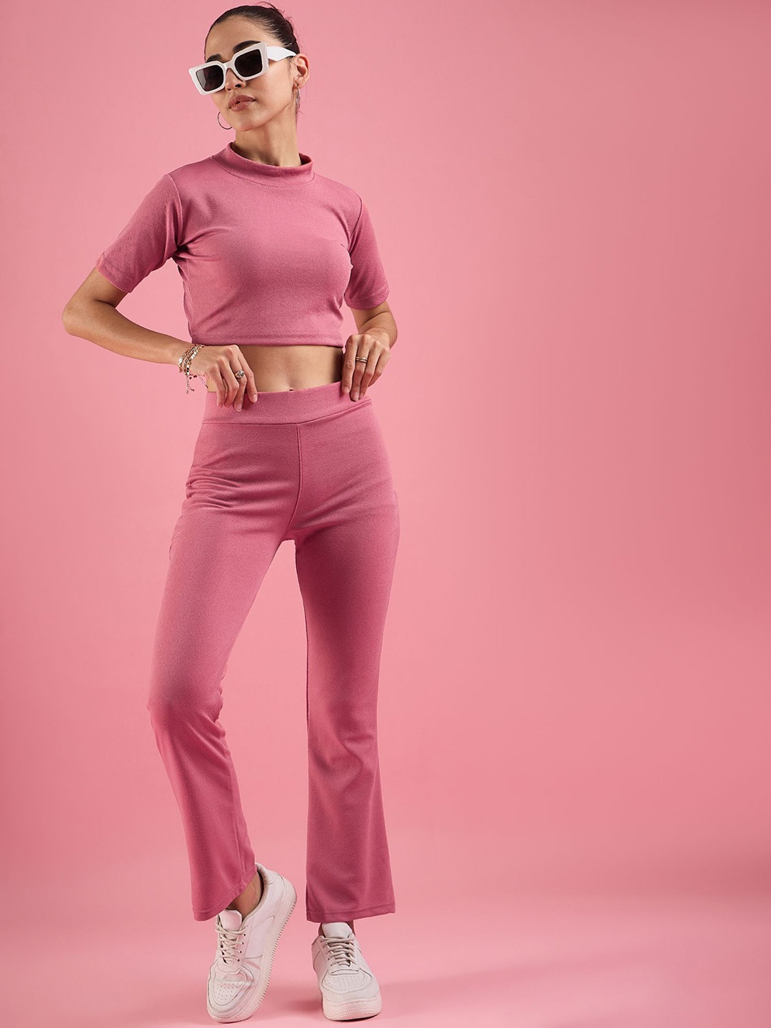 

Wool Trees Top With Trousers Co-Ords, Peach