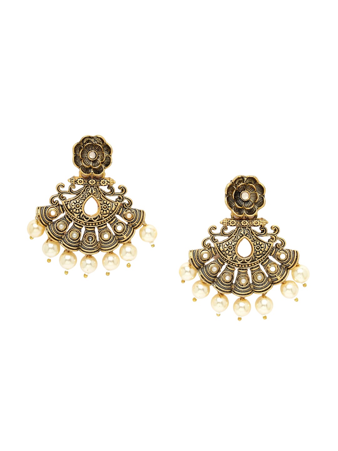 

ADIVA Gold-Plated Classic Chandbalis