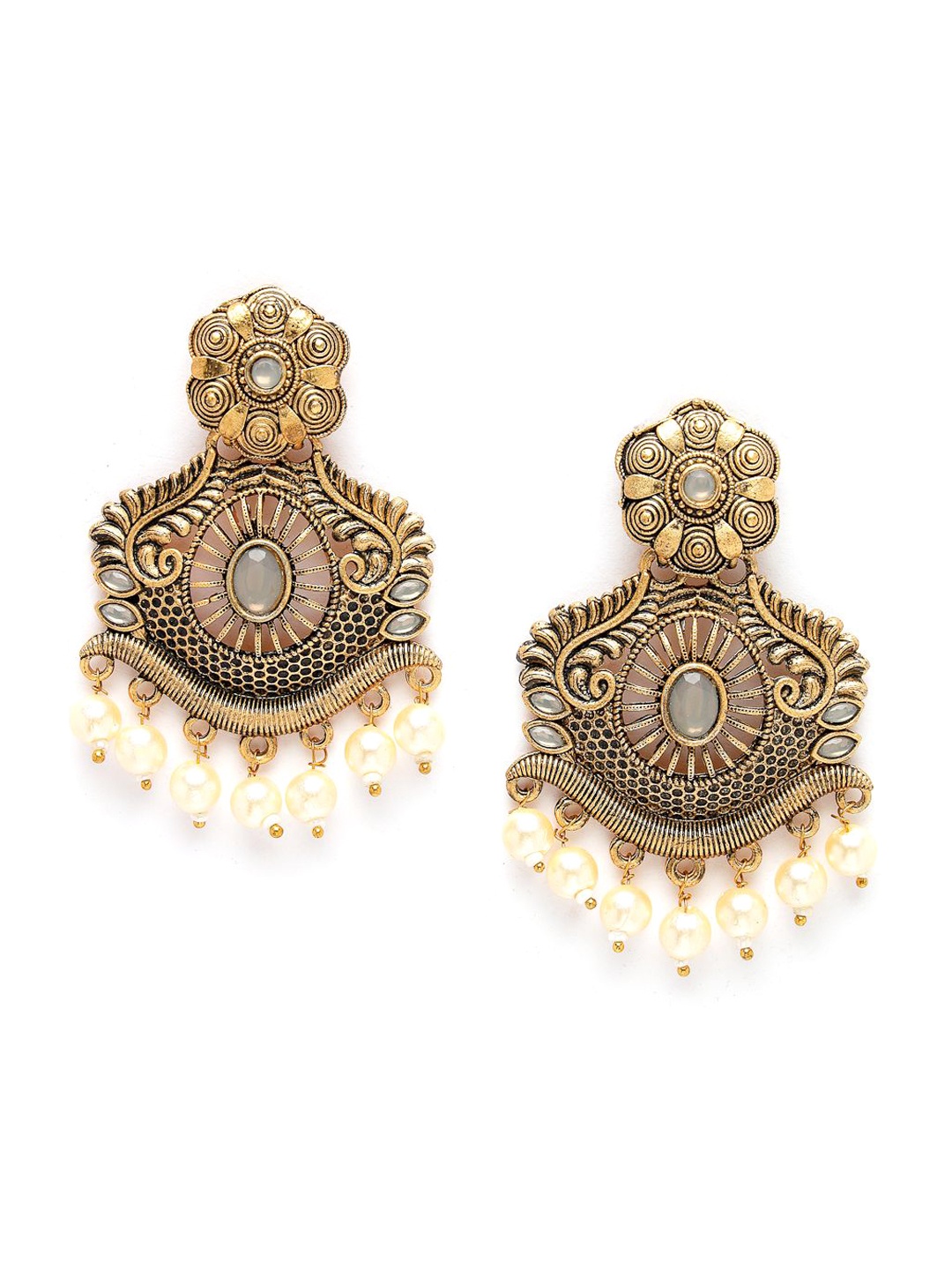 

ADIVA Gold-Plated Classic Chandbalis