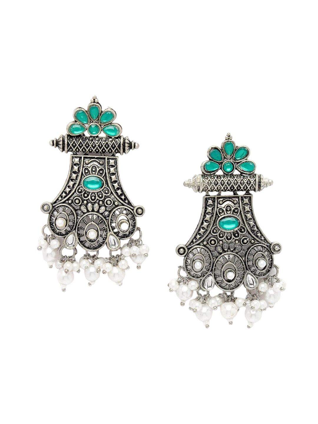 

ADIVA Silver-Plated Classic Drop Earrings