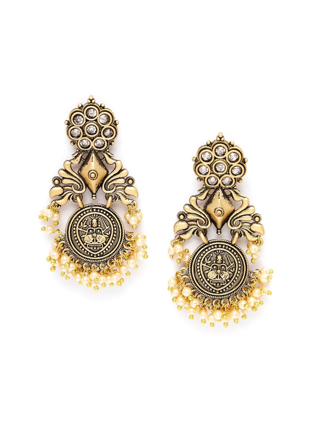 

ADIVA Gold-Plated Classic Drop Earrings
