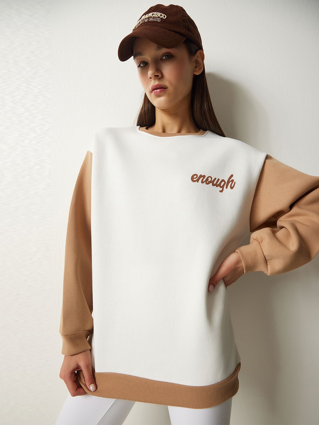 

Happiness istanbul Cotton Sweatshirt, Brown