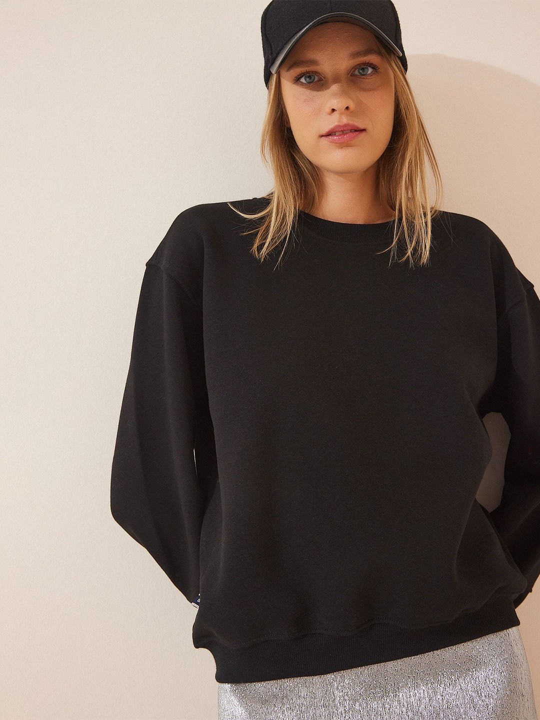 

Happiness istanbul Cotton Sweatshirt, Black