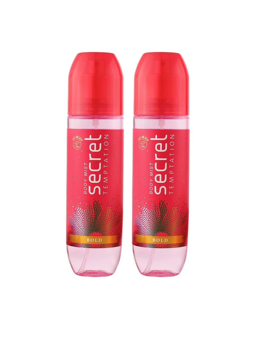 

Secret Temptation Women Set Of 2 Bold Long-Lasting Body Mist - 120ml Each, Red