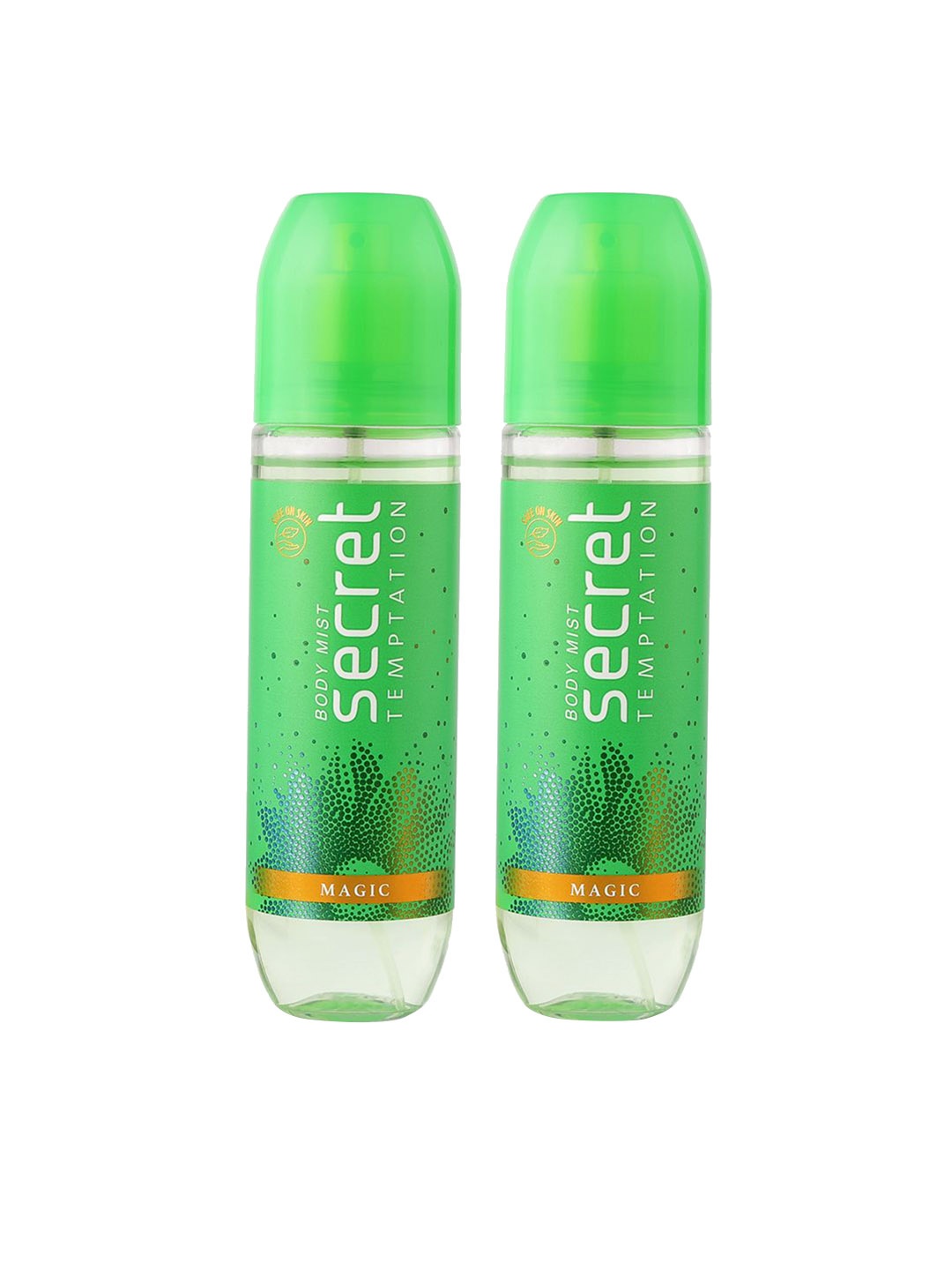 

Secret Temptation Magic Women Set of 2 Long Lasting Body Mist - 120ml Each, Green