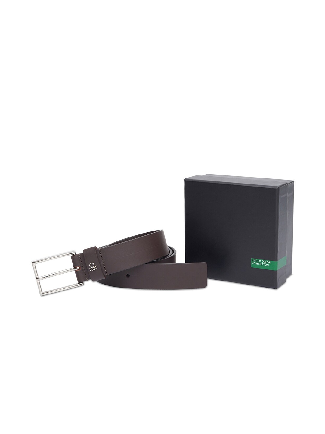 

United Colors of Benetton Men Leather Formal Belt, Brown