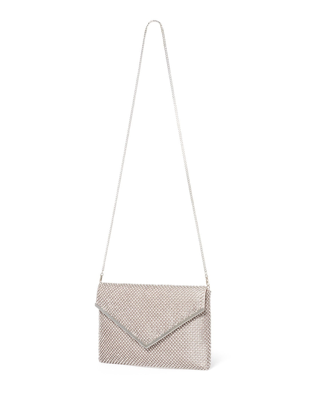 

Forever New Embellished Envelope Clutch, Silver