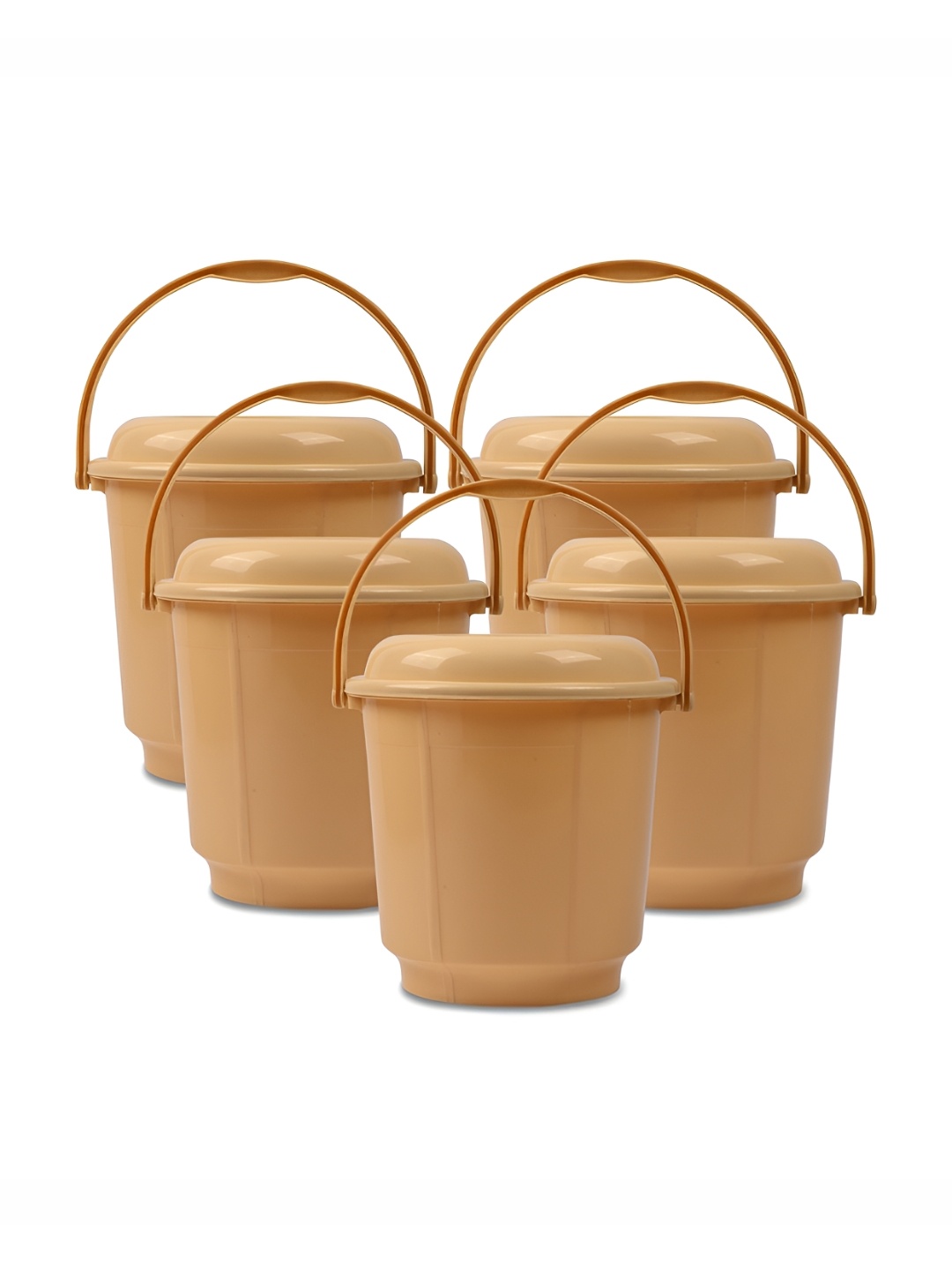 

Kuber Industries Cream-Coloured 5 Pieces Bath Accessories Set 18l