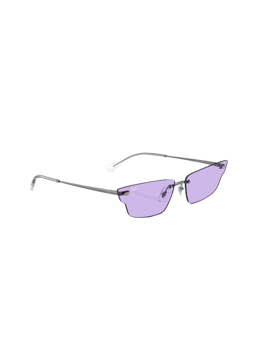 

Ray-Ban Unisex UV Protected Violet Lens Irregular Sunglasses - 0RB3731004/1A63, Purple