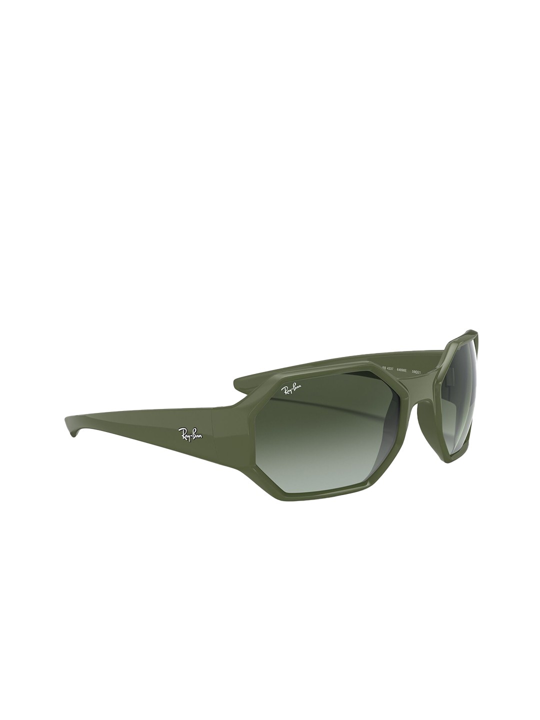 

Ray-Ban Unisex Square Sunglasses with UV Protected Lens-8056597242882, Green