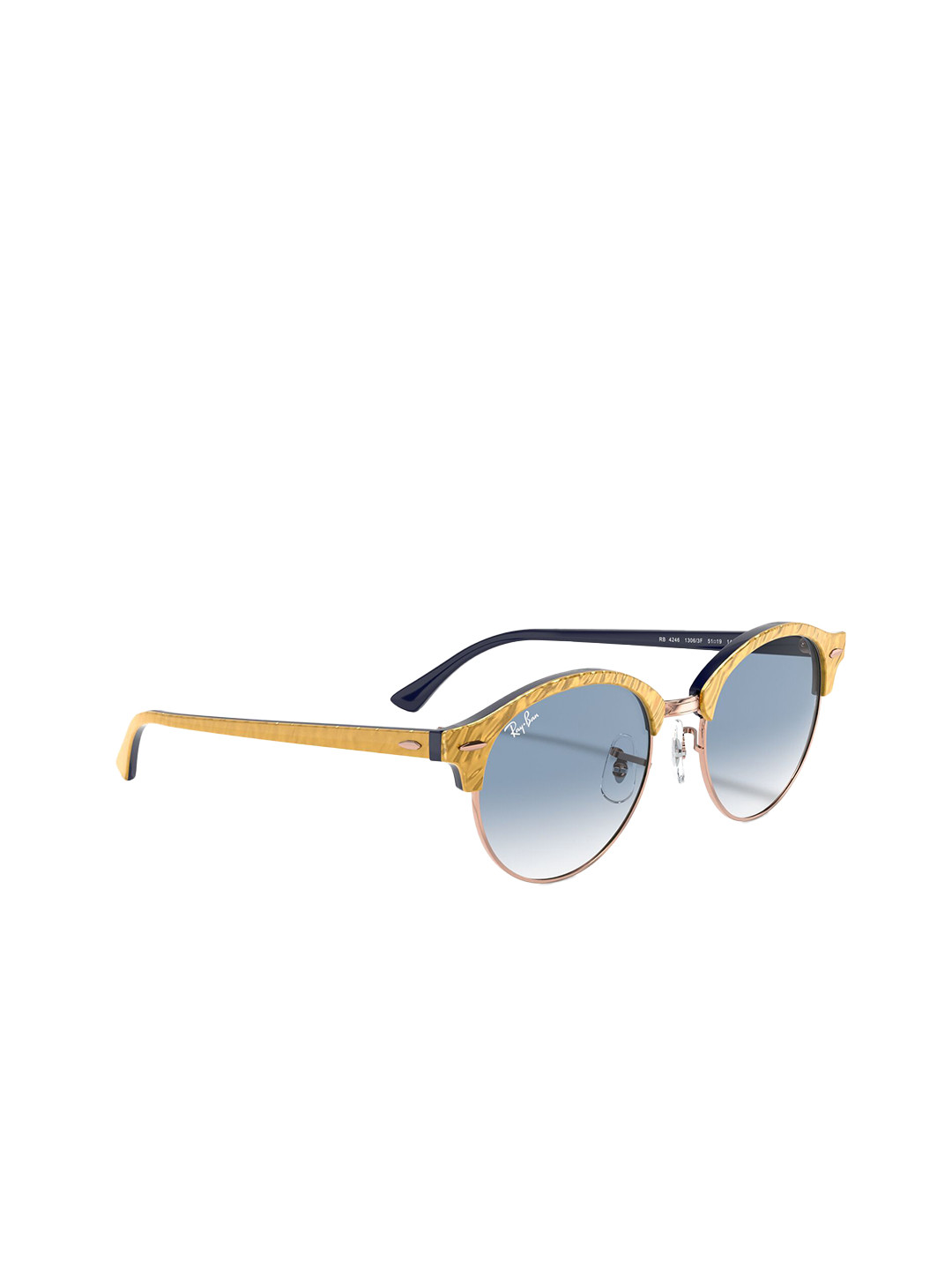 

Ray-Ban Unisex Round Sunglasses with UV Protected Lens-8056597260336, Blue