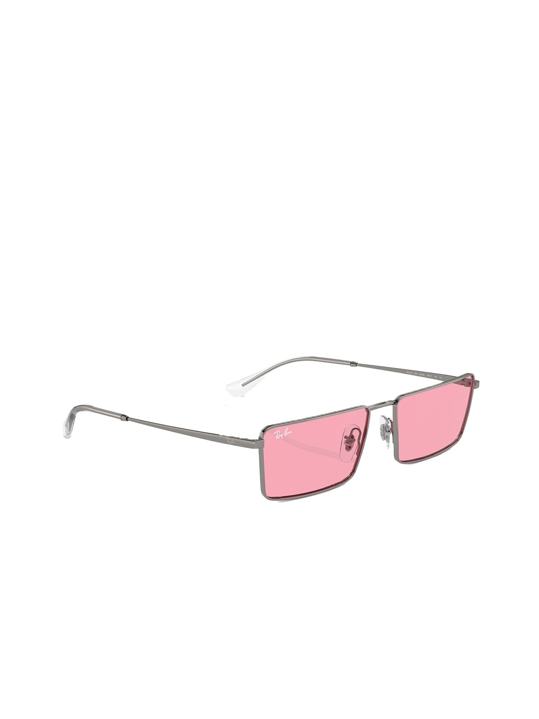 

Ray-Ban Unisex Uv Protected Pink Lens Rectangle Sunglasses - 0 Rb3741004/8456