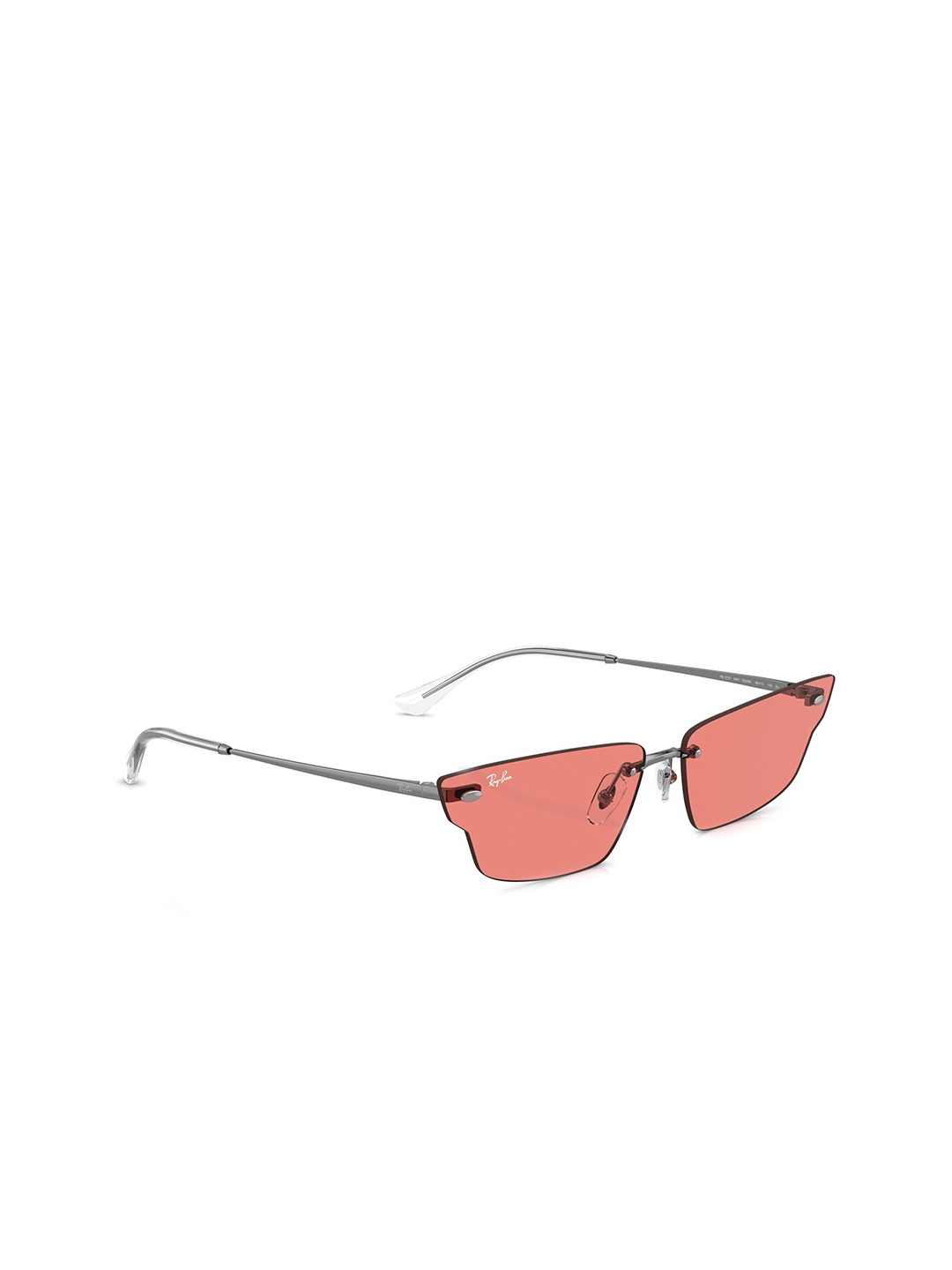 Ray-Ban Unisex Uv Protected Pink Lens Irregular Sunglasses - 0 Rb3731004/8463