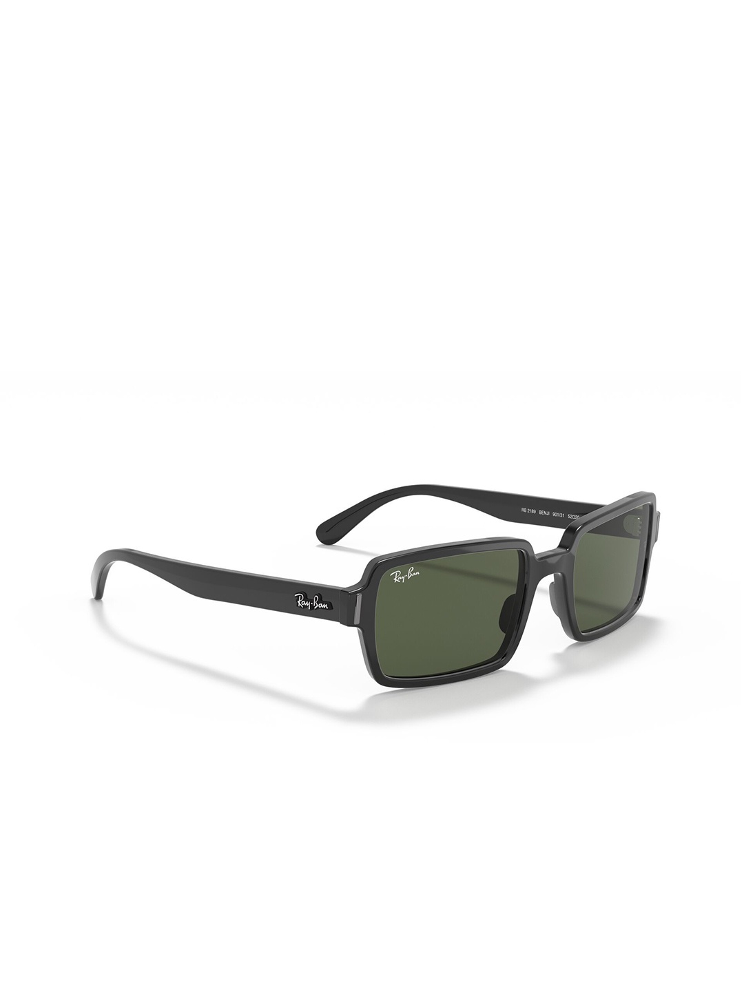 

Ray-Ban Unisex Rectangle Sunglasses with UV Protected Lens 8056597362504, Green