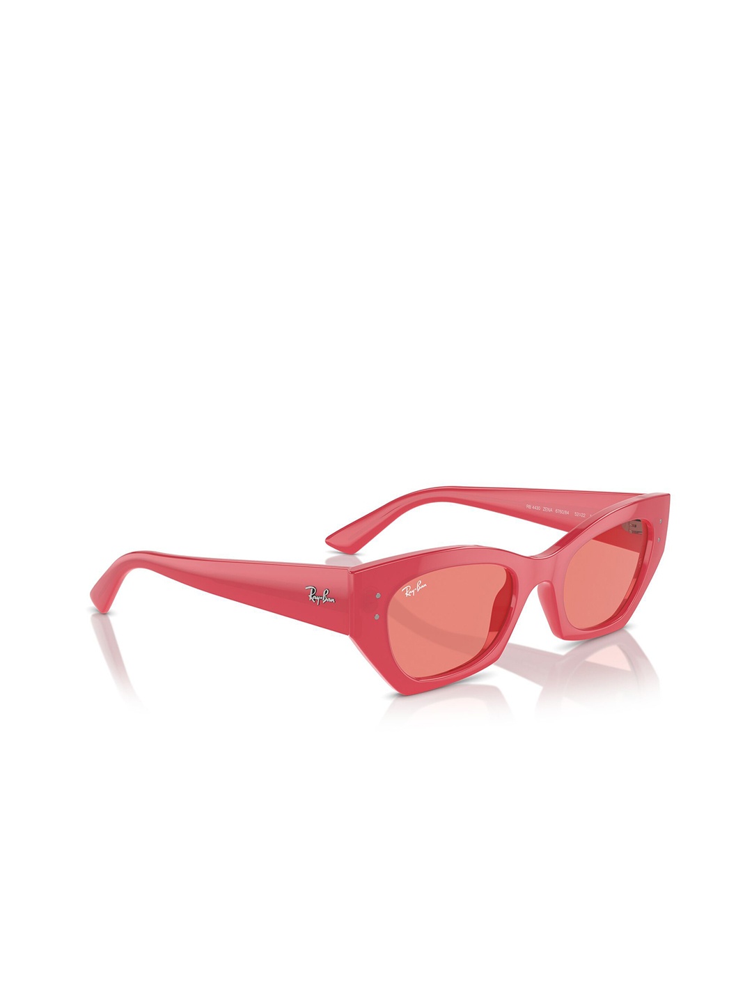 

Ray-Ban Pulse Unisex UV Protected Pink Lens Irregular Sunglasses - 0RB443067608449
