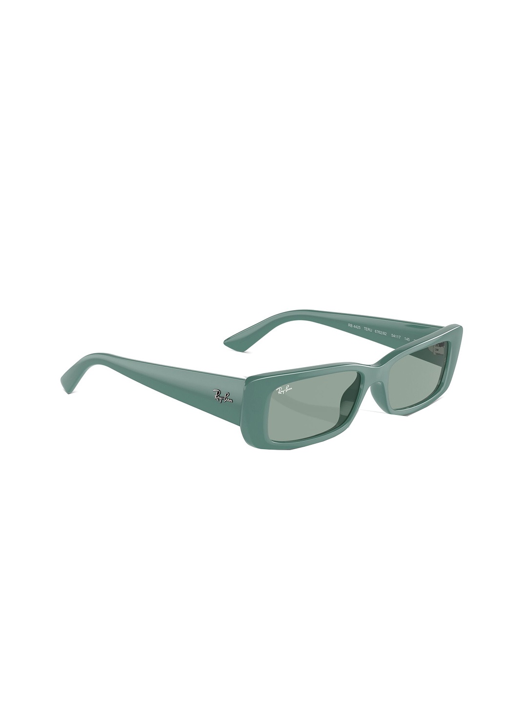 

RAY-BAN Pulse Unisex UV Protected Green Lens Rectangle Sunglasses - 0RB442567628254