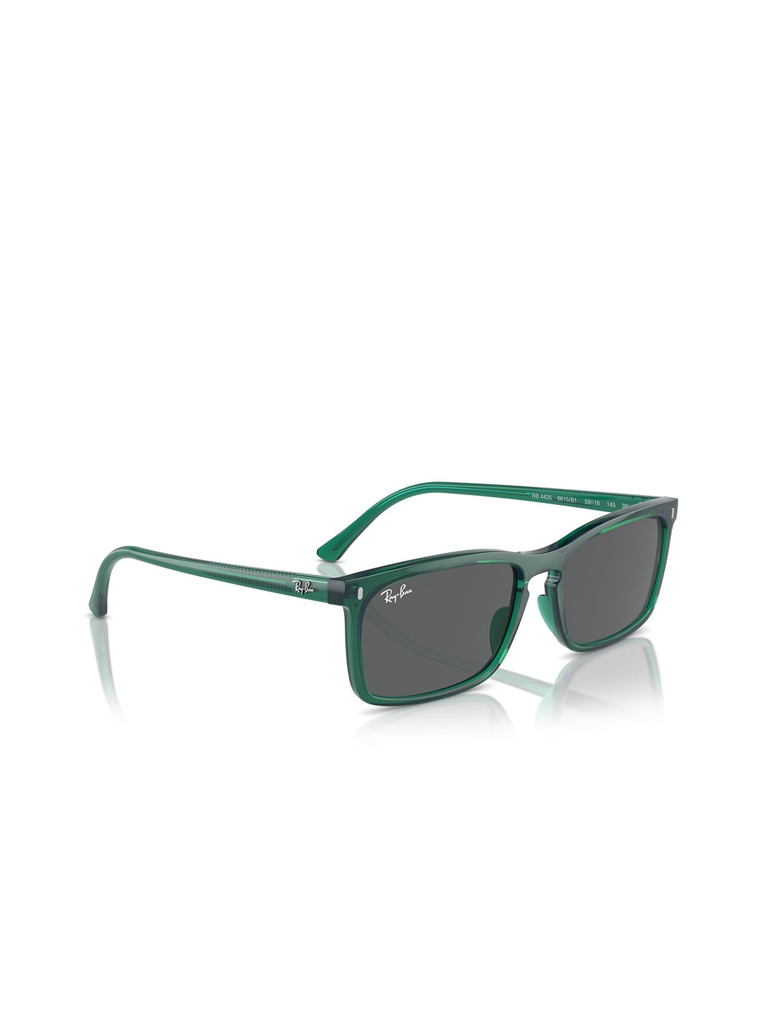 

Ray-Ban Unisex UV Protected Grey Lens Rectangle Sunglasses - 0RB44356615B156