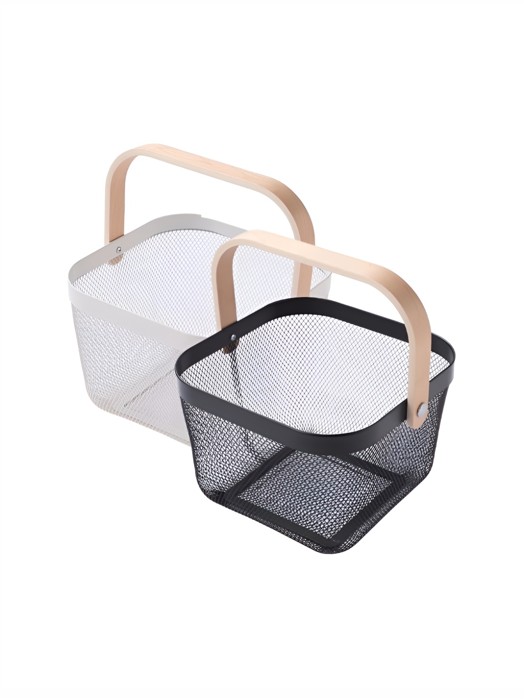 

UMAI Black 2 Pcs Regular Multi-Utility Fruit and Vegetable Basket