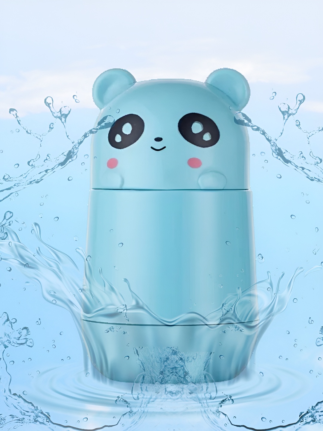 

WELOUR Blue Glass Printed Water Bottle 350 ml