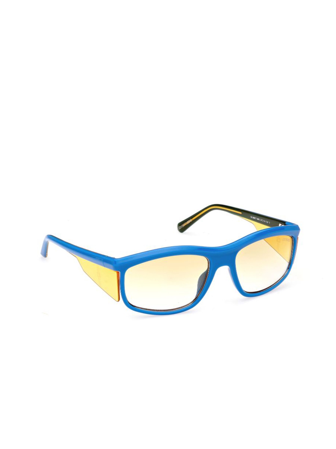 

GUESS Men Rectangle Sunglasses with UV Protected Lens GUS000735790GSG, Yellow