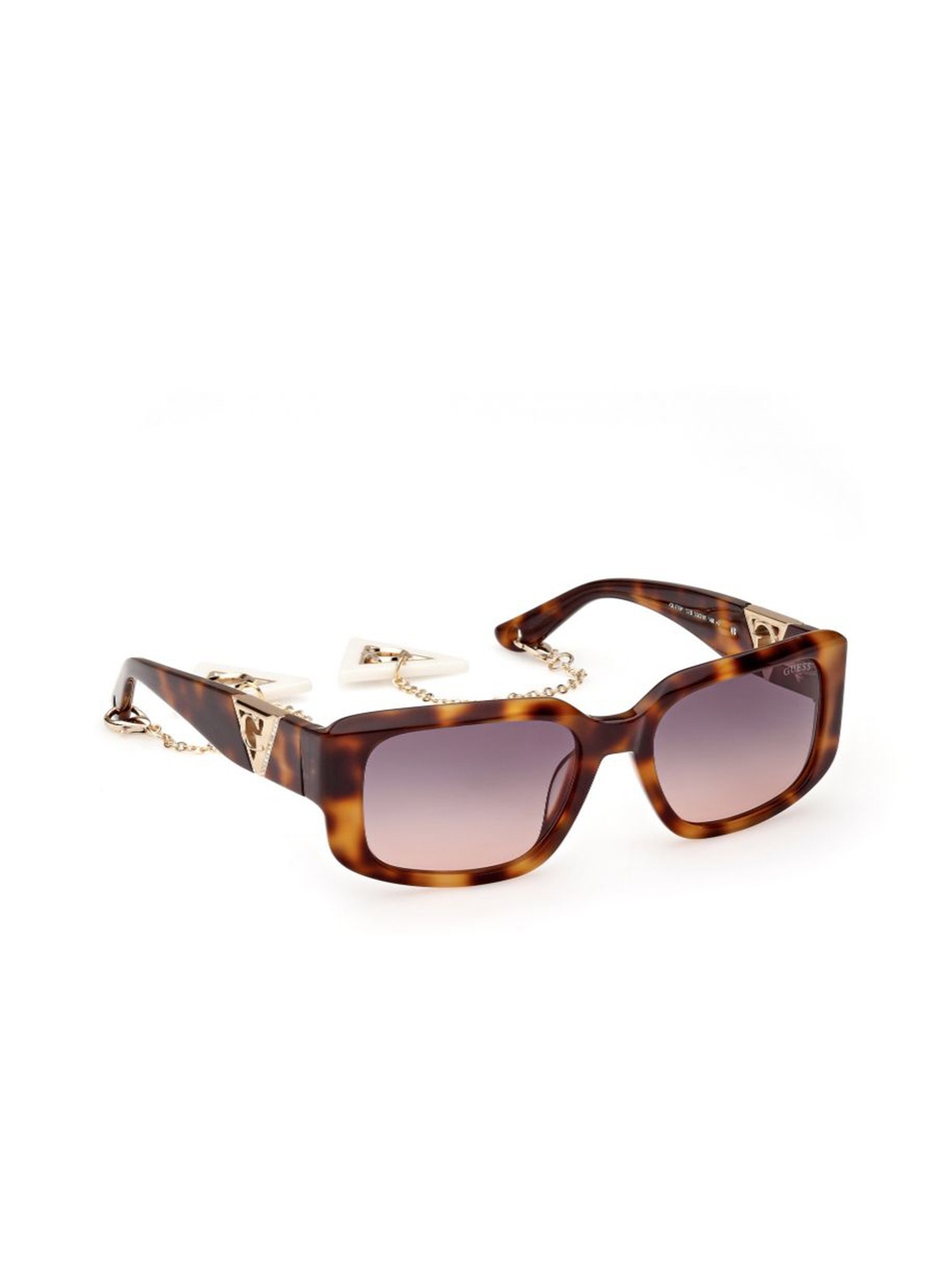 

GUESS Women Rectangle Sunglass With UV Protected Lens GUS78915352BSG, Purple