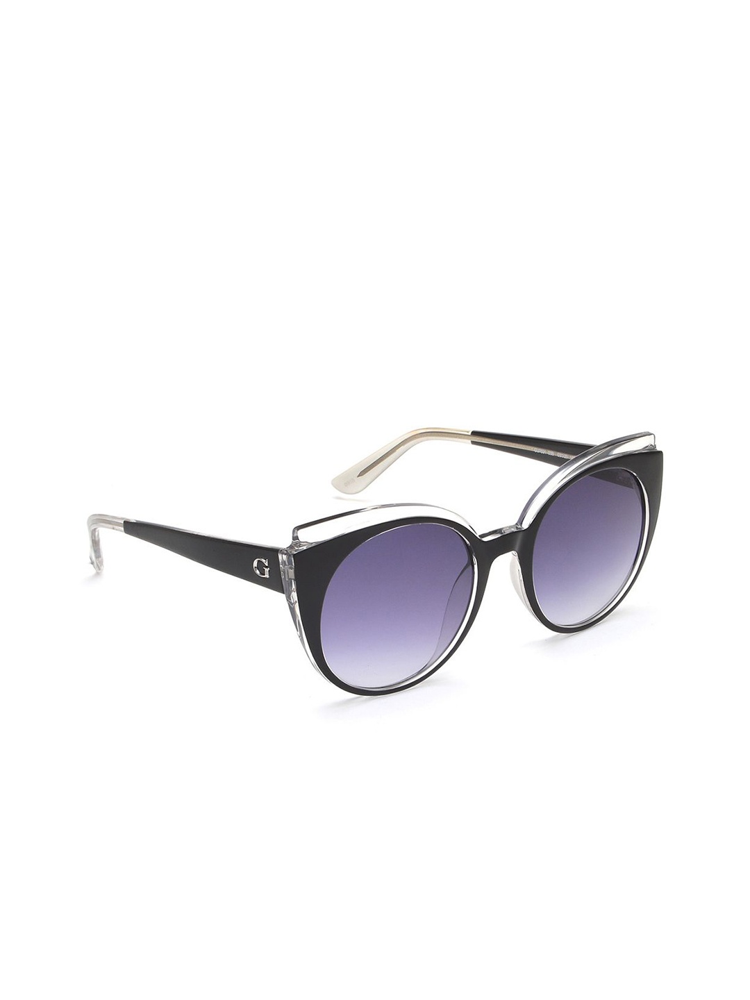 

GUESS Women Round Sunglasses with UV Protected Lens GUS75915303BSG, Grey