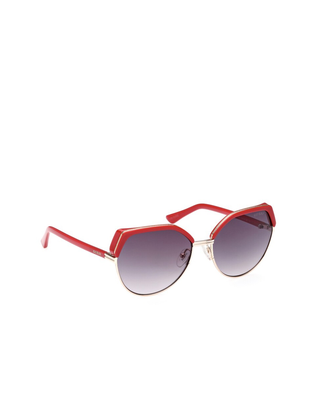 

GUESS Women Aviator Sunglasses with UV Protected Lens GUS787266B58SG, Grey