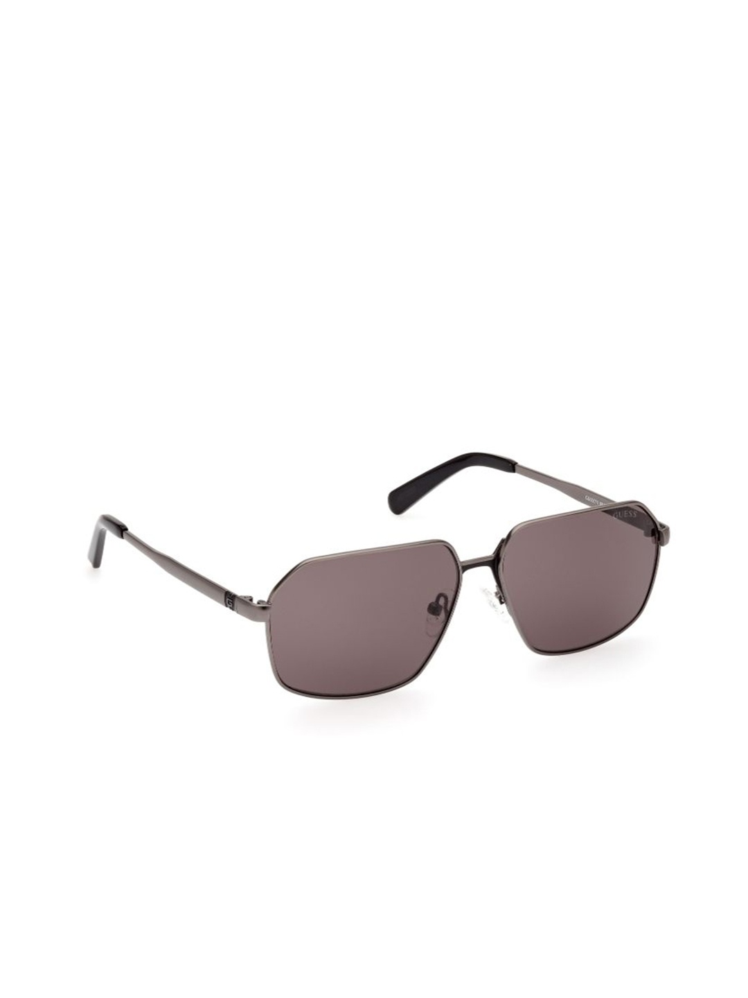 

GUESS Unisex Square Sunglasses with UV Protected Lens GUS000715809ASG, Grey