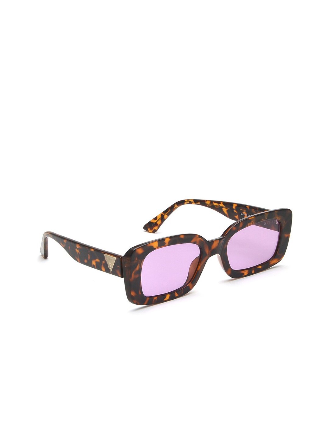 

GUESS Women Square Sunglasses with UV Protected Lens GUS75895356YSG, Purple