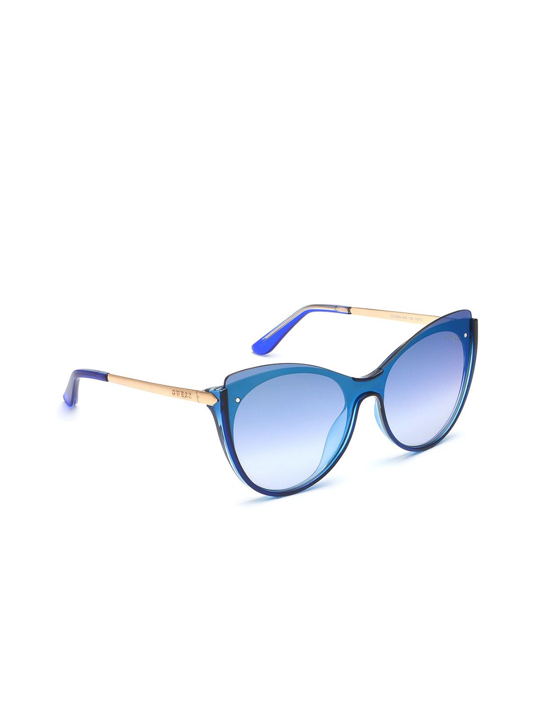 

GUESS Unisex Cateye Sunglass With UV Protected Lens GUS75690090XSG, Blue