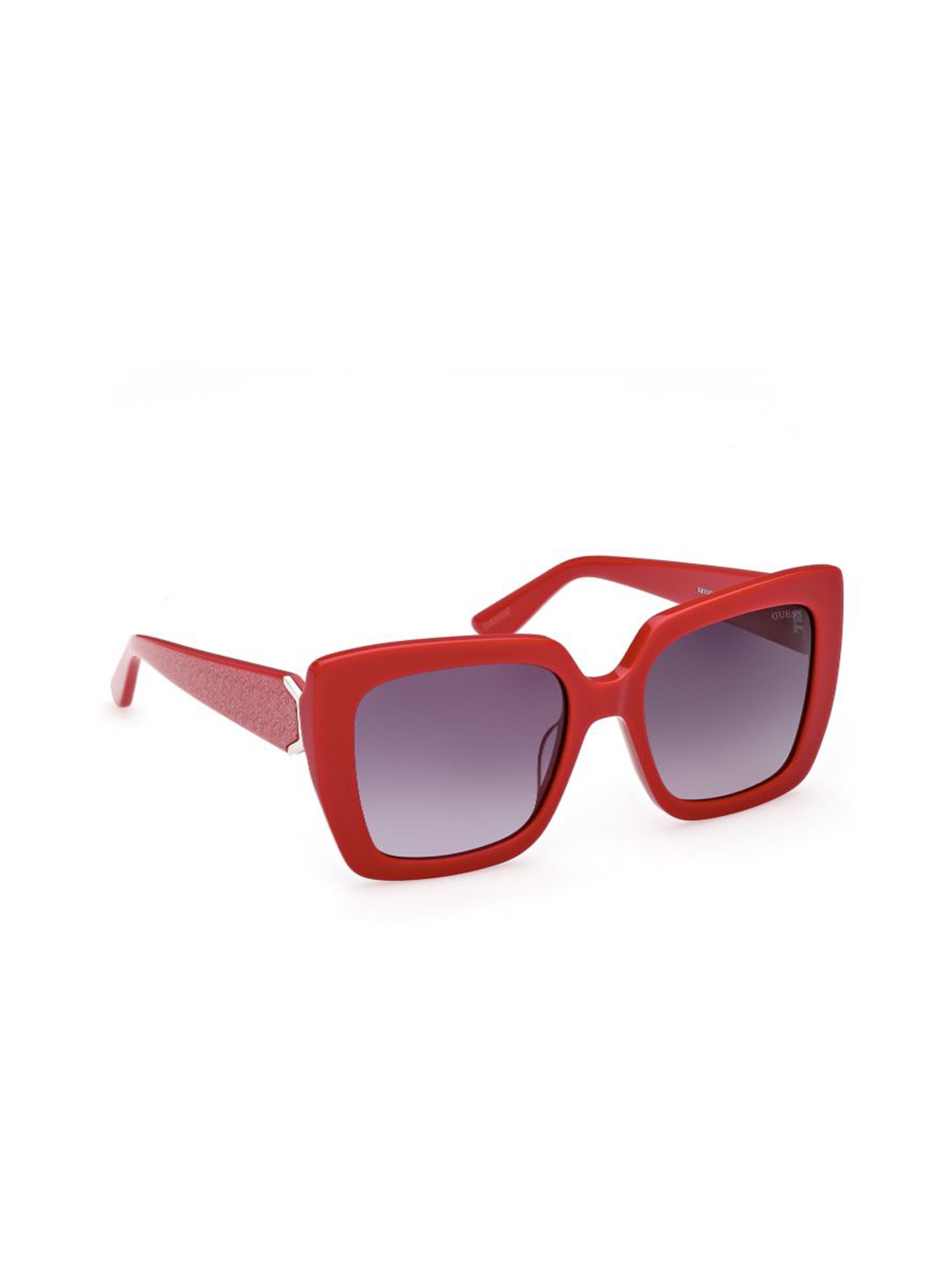

GUESS Women Square Sunglasses with UV Protected Lens GUS78895369BSG, Purple