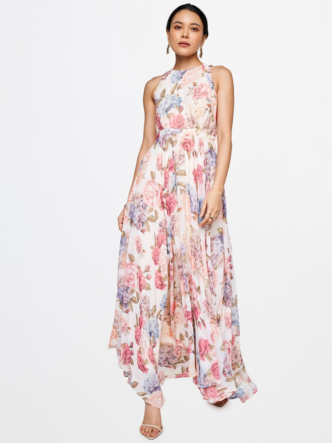 

AND Floral Printed Maxi Dress, Pink