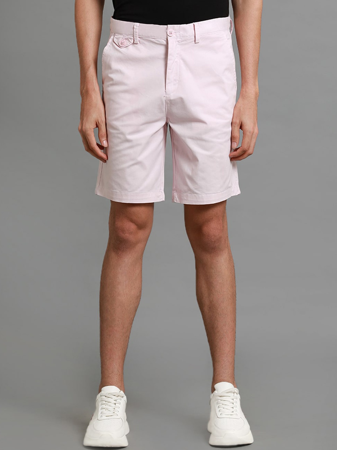 

Banana Club Men Mid-Rise Regular Fit Chino Shorts, Pink