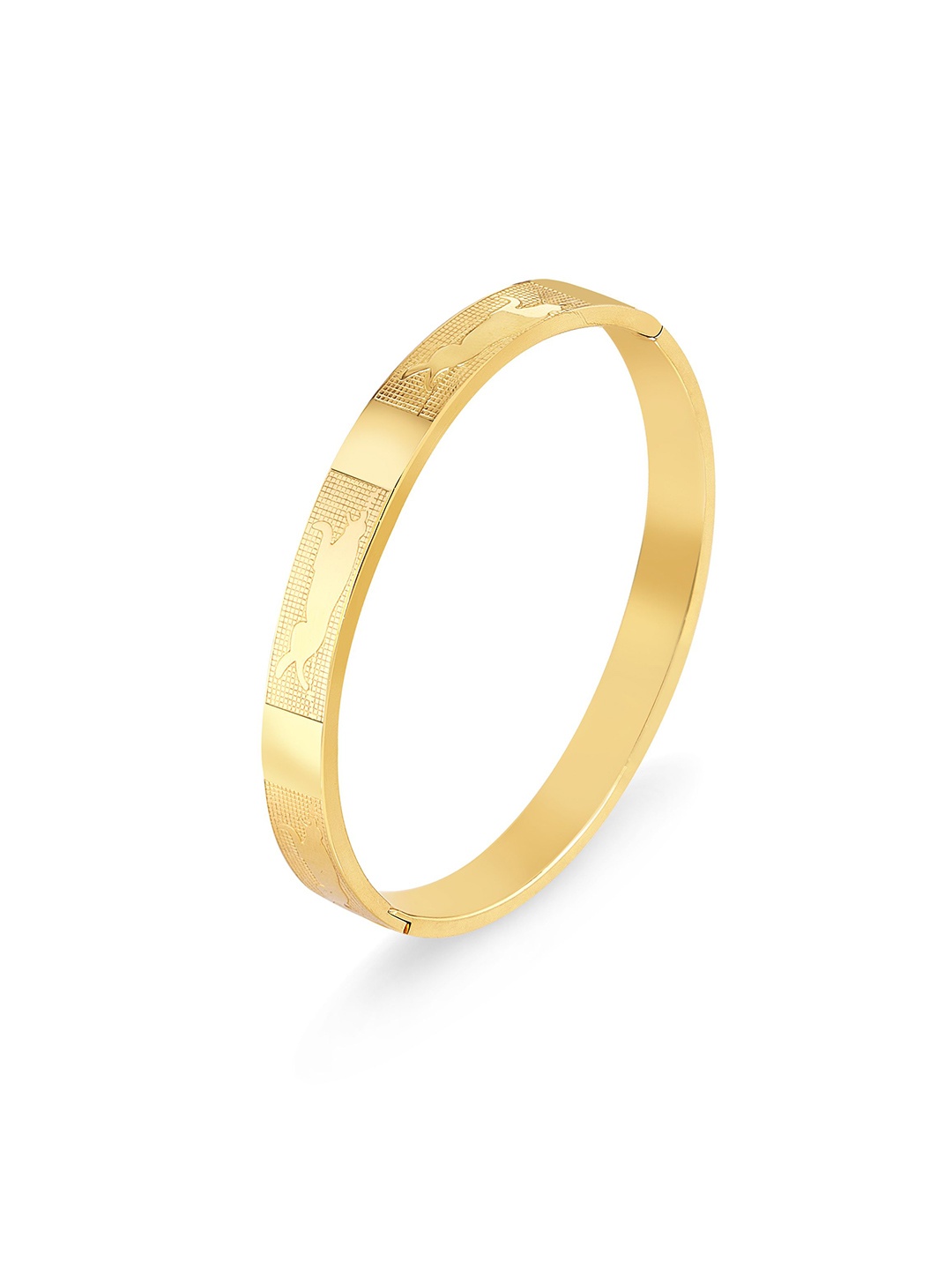 

The Roadster Lifestyle Co Men Stainless Steel Kada Bangle, Gold