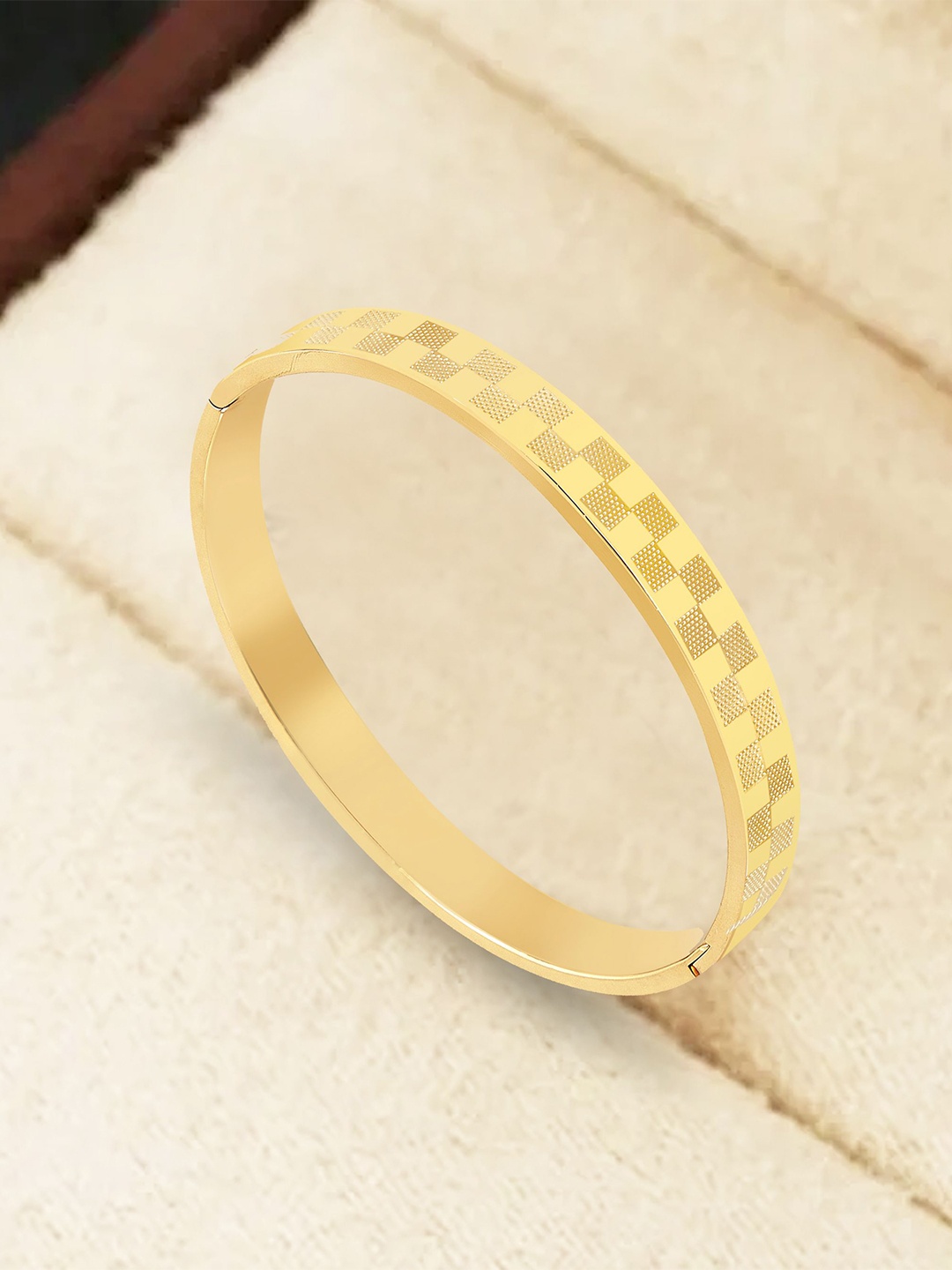 

The Roadster Lifestyle Co. Men Stylish Kada Bracelet, Gold