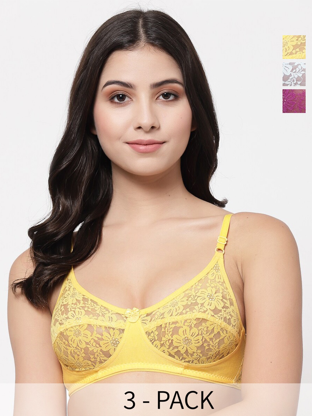 

Docare Bralette Bra Full Coverage, Purple