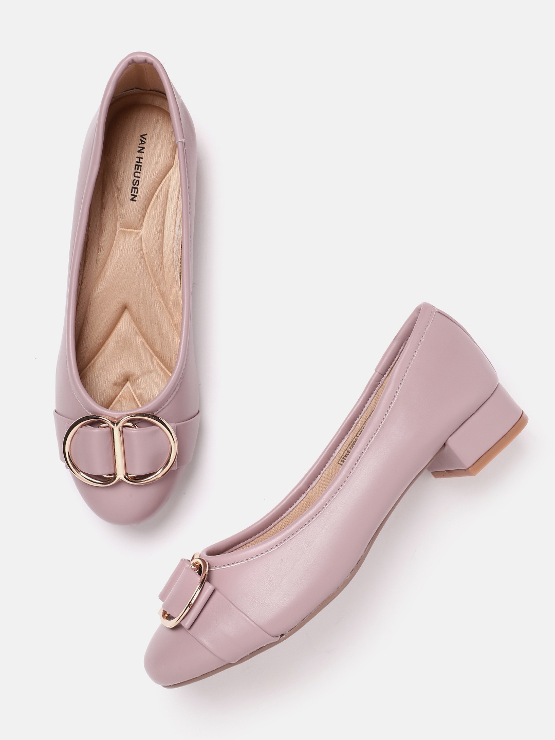 

Van Heusen Women Metallic Detail Ballerinas, Mauve