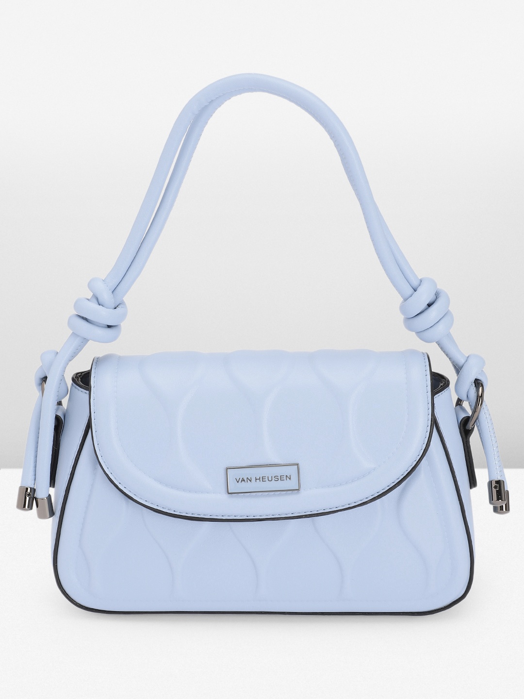 

Van Heusen Textured Structured Handheld Bag, Blue