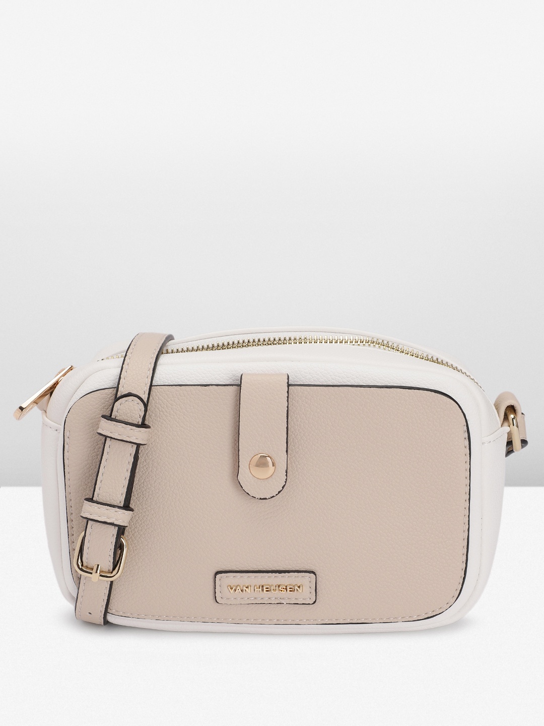 

Van Heusen Colourblocked Sling Bag, Beige