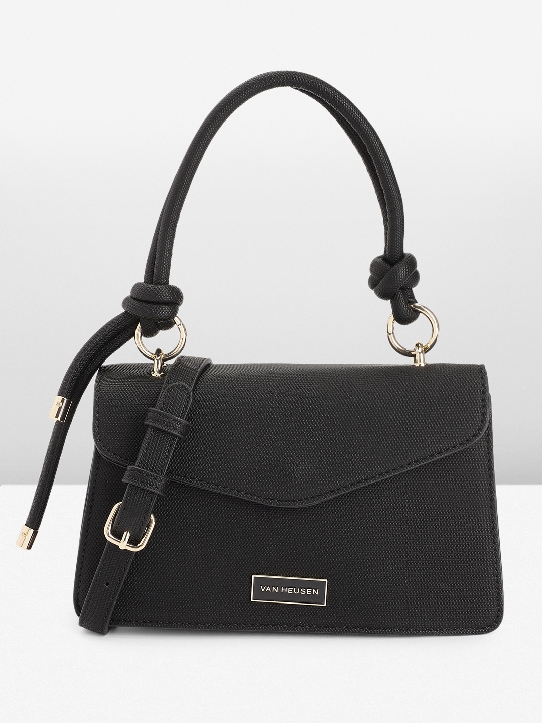 

Van Heusen Textured Satchel, Black