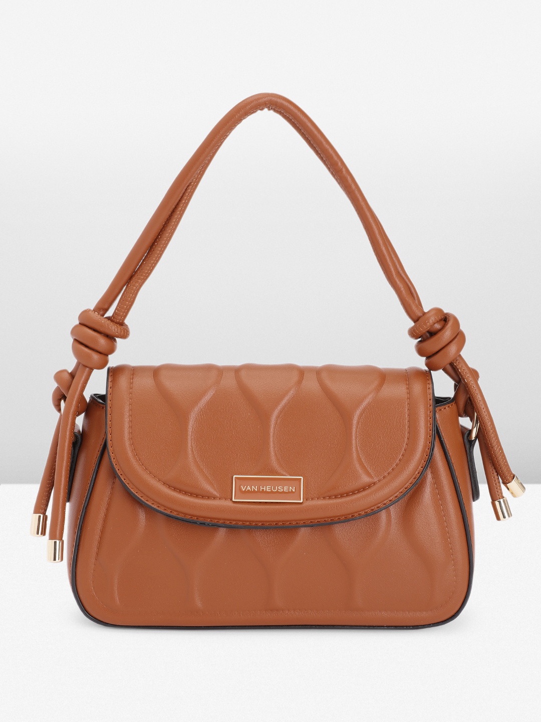 

Van Heusen Self-Design Handheld Bag, Tan