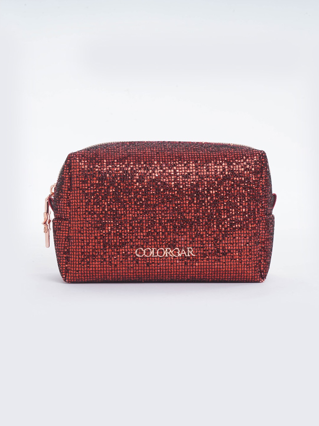 

Colorbar Glitz N Glam Embellished Makeup Pouch - Red Comet