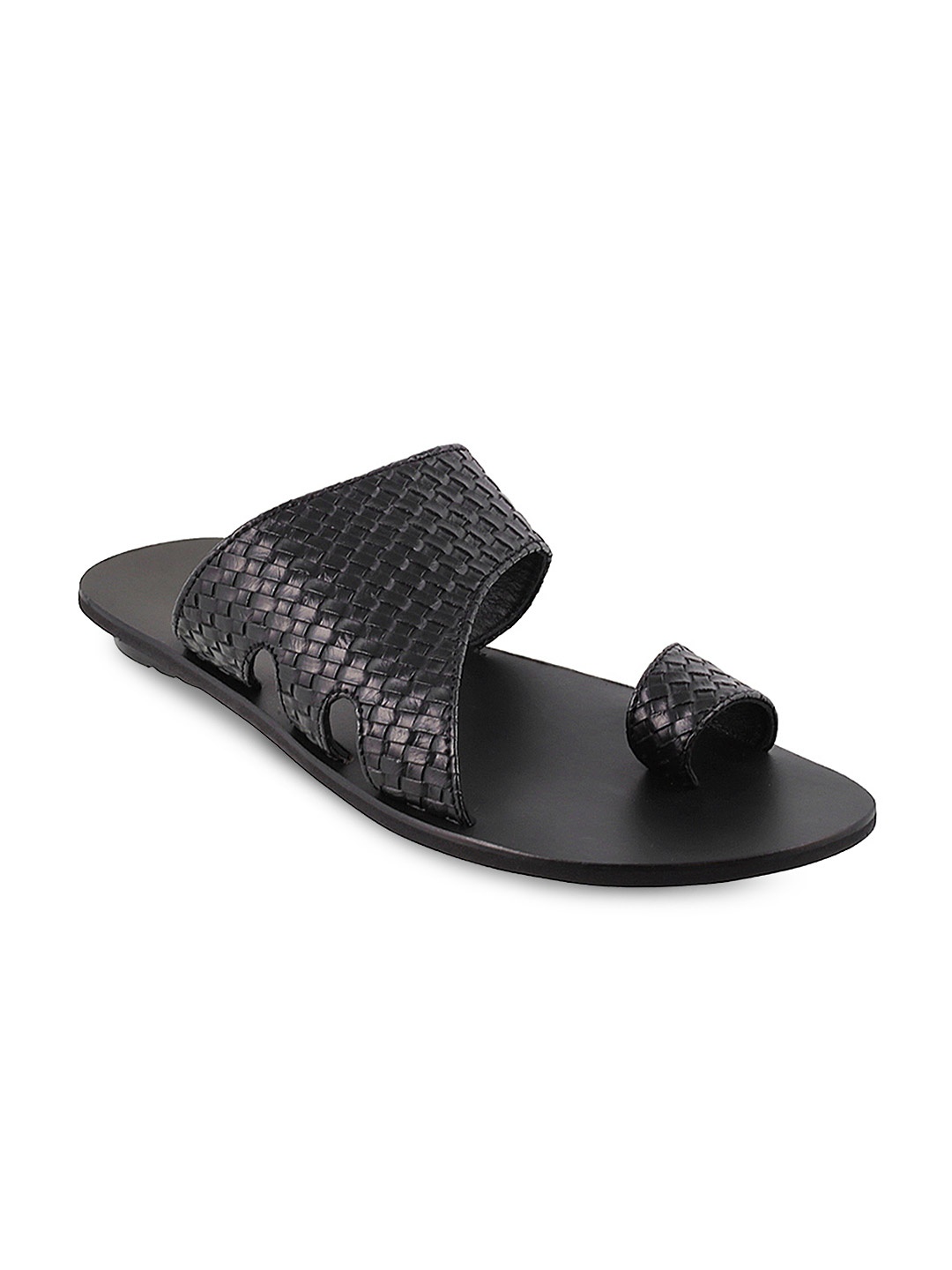 

Metro Men Black Comfort Sandals
